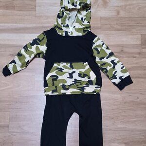 Boys little army outfit set.